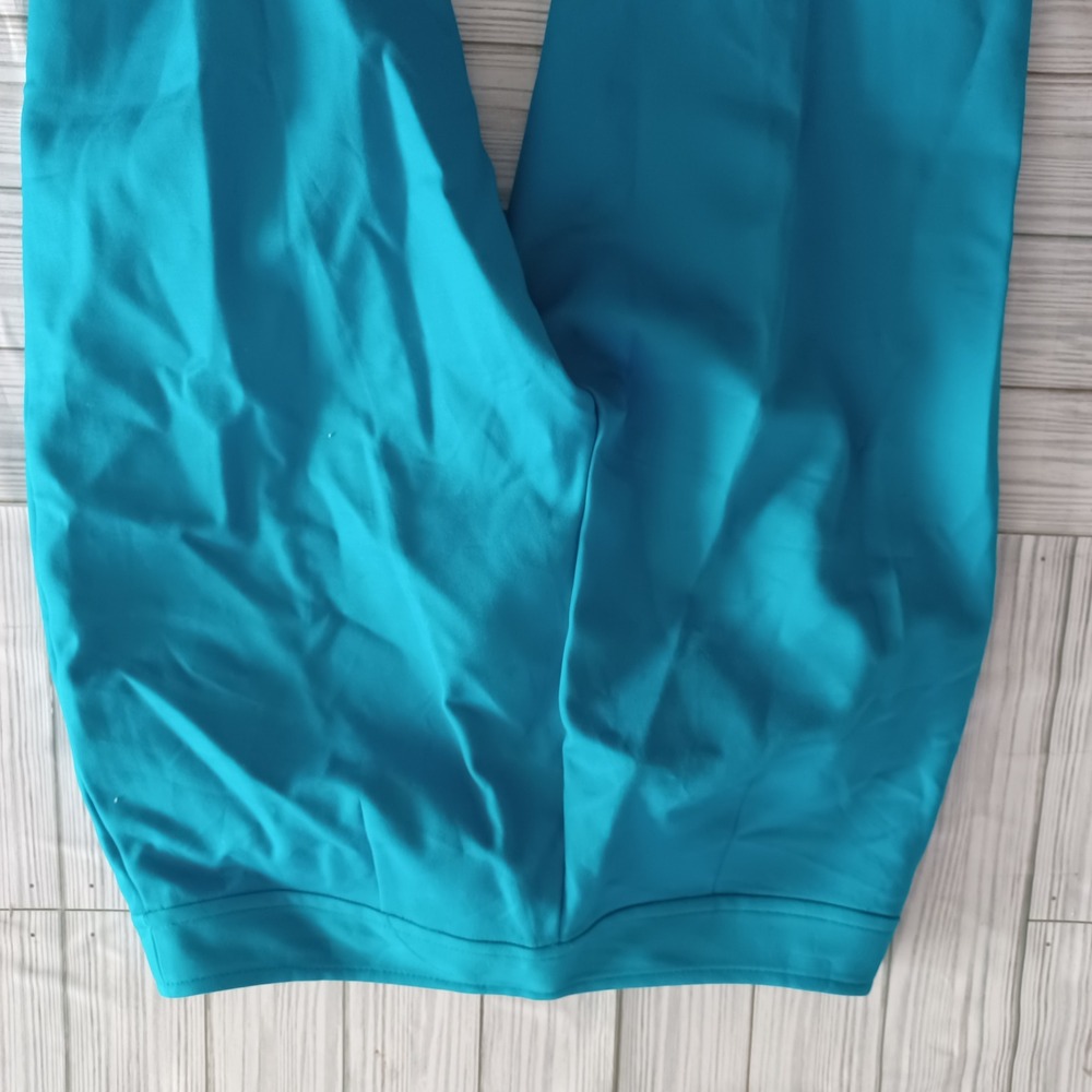 Gallia Moda Womens Turquoise Blue Slim Fit Tailored Trousers Pants Size 2 - Picture 2 of 7